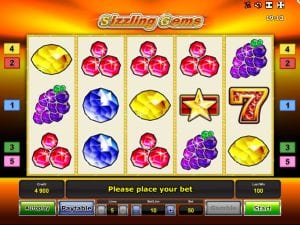 Online Slot Machine Sizzling Gems