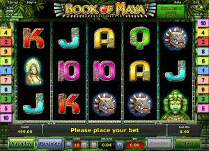 Online Slot Machine Book of Maya Novomatic