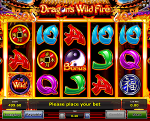Slot Machine Dragons Wild Fire Online