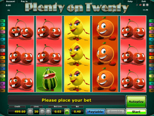 Play Slot Plenty On Twenty Online