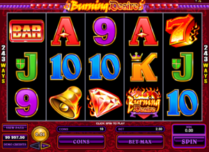 Online Slot Machine Burning Desire