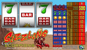 Online Slot Sizzling Scorpions to Play
