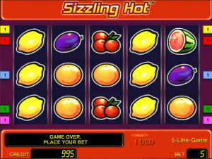 online sizzling hot slot