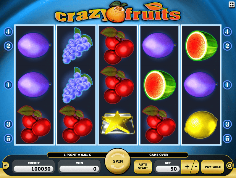 игровой автомат крейзи фрукты сумасшедшие фрукты