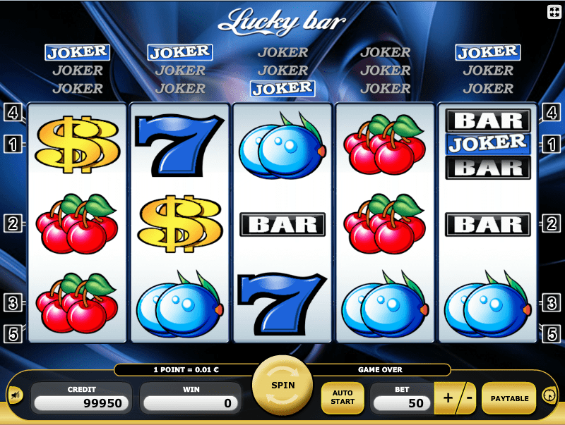 Lucky Bar 3 Reel Slot Machine