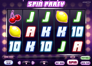 Online Slot Machine Spin Party