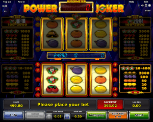 Online Slot Machine Power Joker