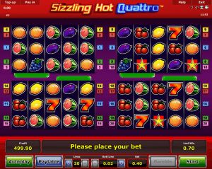 Online Sizzling Hot Quattro Slot