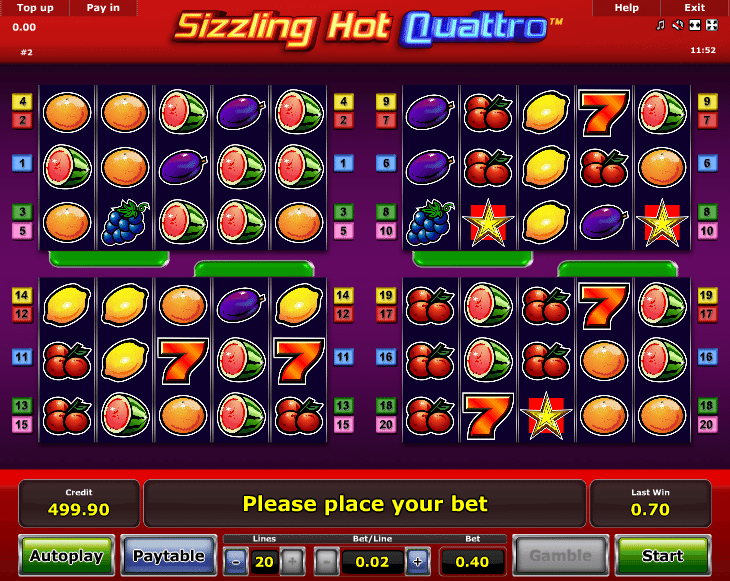 Sizzling Hot Quattro Online Slot