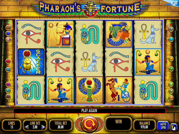 Play Pharaohs Fortune online with no registration required!
