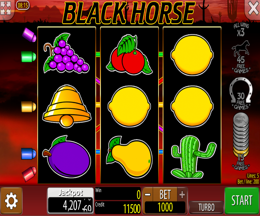 игровой автомат black horse