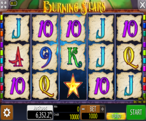 Slot Machine Burning Stars Online